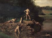 Thomas Eakins The Swiming Hole painting